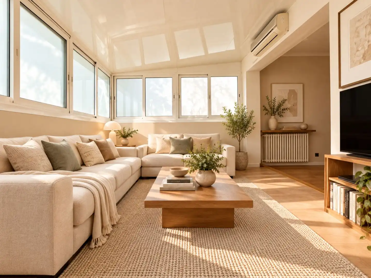 Sala d'estar de Àtic en venda en Barcelona amb Aire condicionat, Calefacció i Parquet
