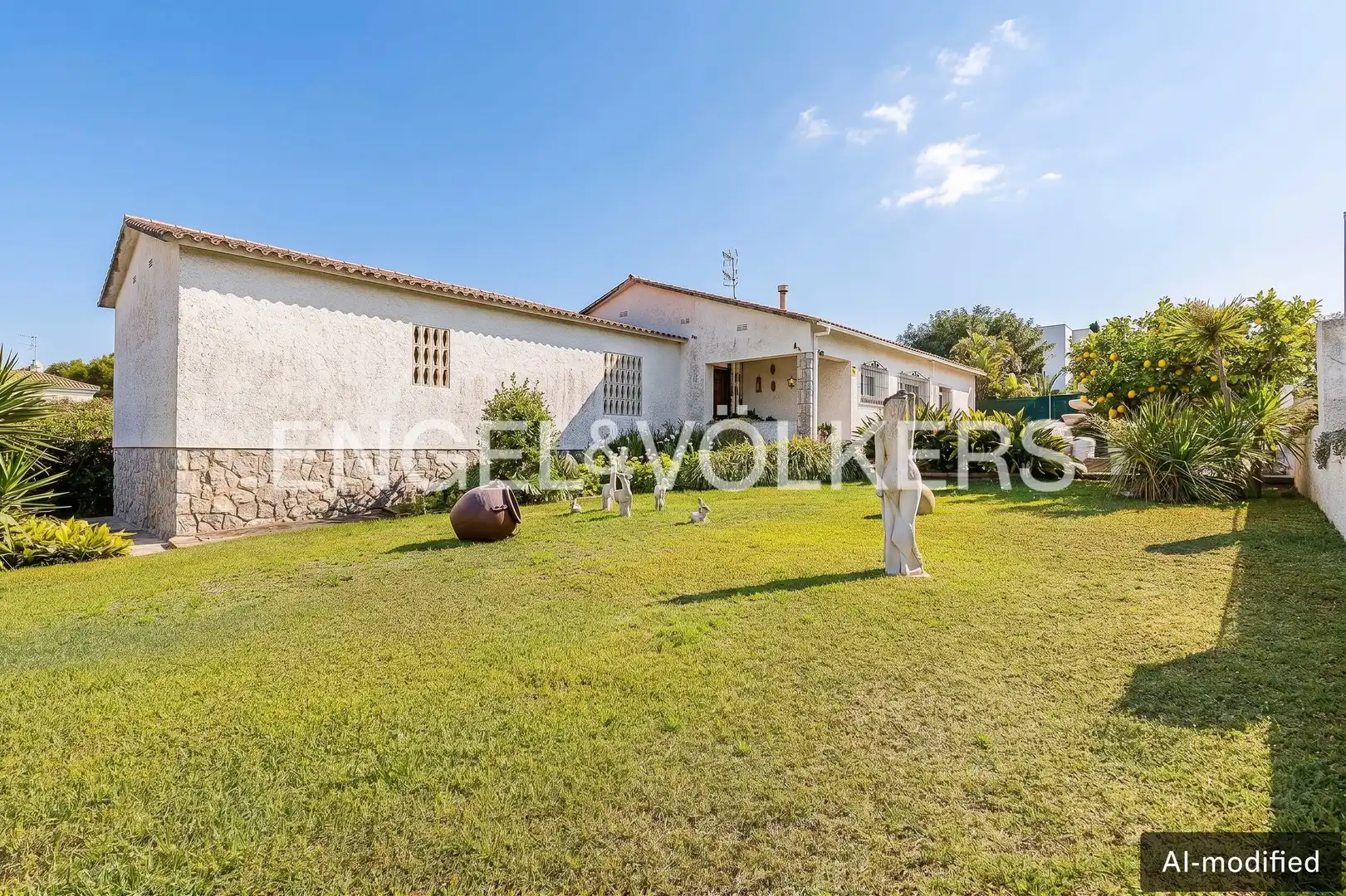 Vista exterior de Casa o xalet en venda en Cubelles amb Aire condicionat, Calefacció i Jardí privat