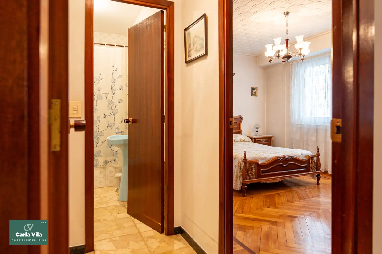 Bedroom of Flat for sale in Lugo  with Heating, Parquet flooring and Terrace