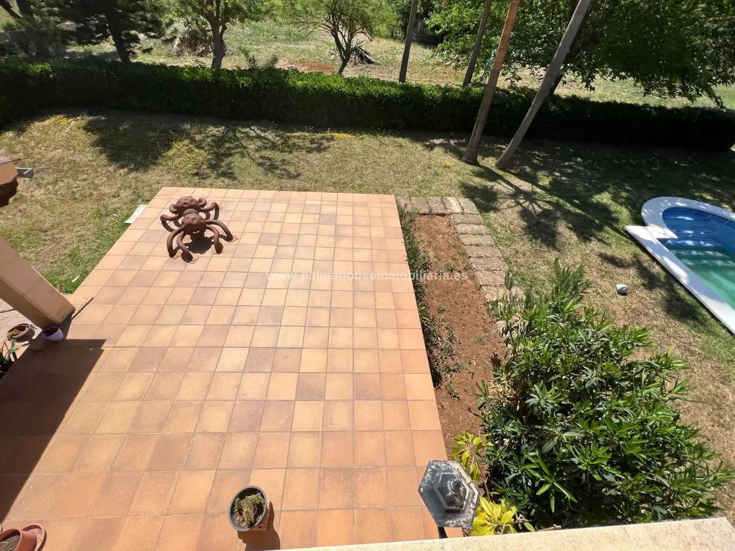 Terrasse von Country house zur Miete in Muro mit Klimaanlage, Heizung und Privatgarten