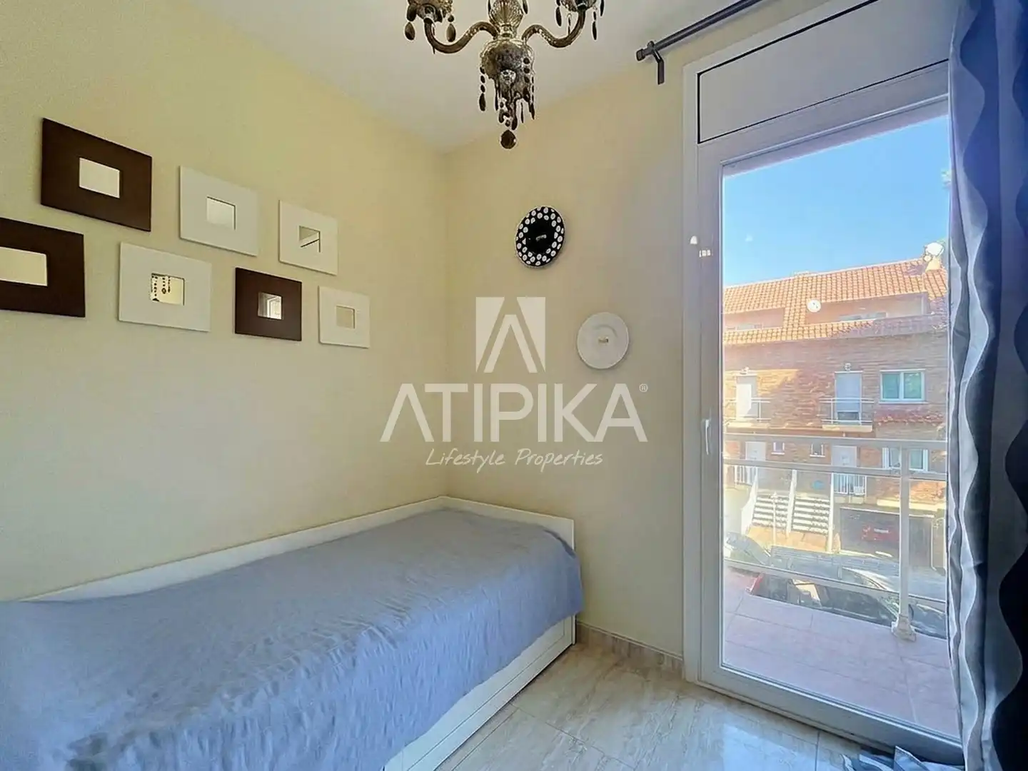 Schlafzimmer von Wohnung zur Miete in Castelldefels mit Klimaanlage, Heizung und Terrasse