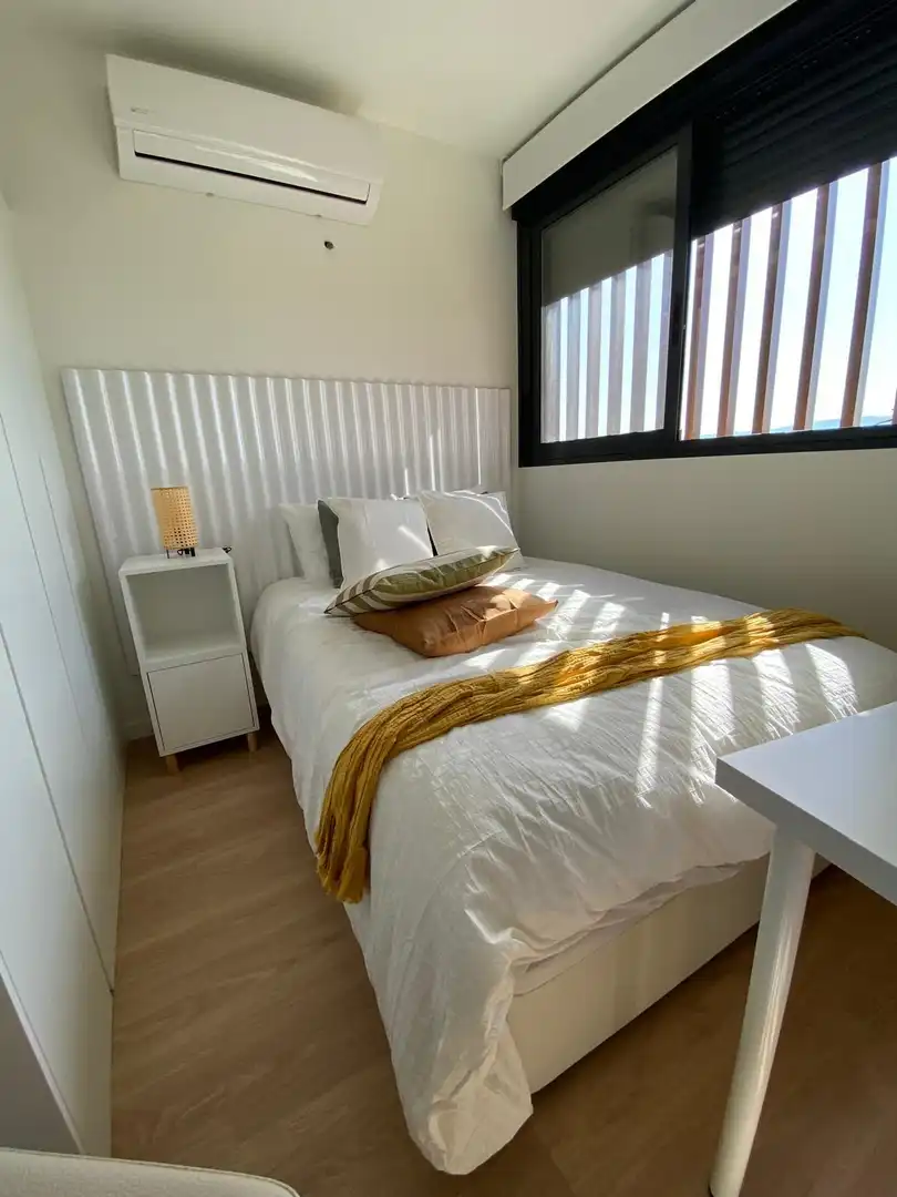 Schlafzimmer von Wohnung zur Miete in Murcia mit Klimaanlage, Heizung und Terrasse