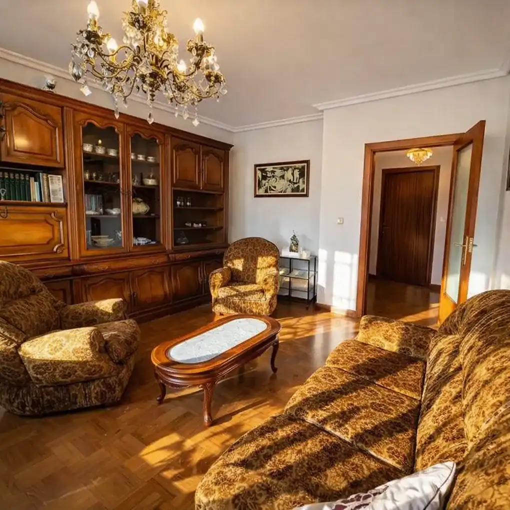 Sala d'estar de Pis en venda en Vitoria - Gasteiz amb Calefacció, Terrassa i Traster