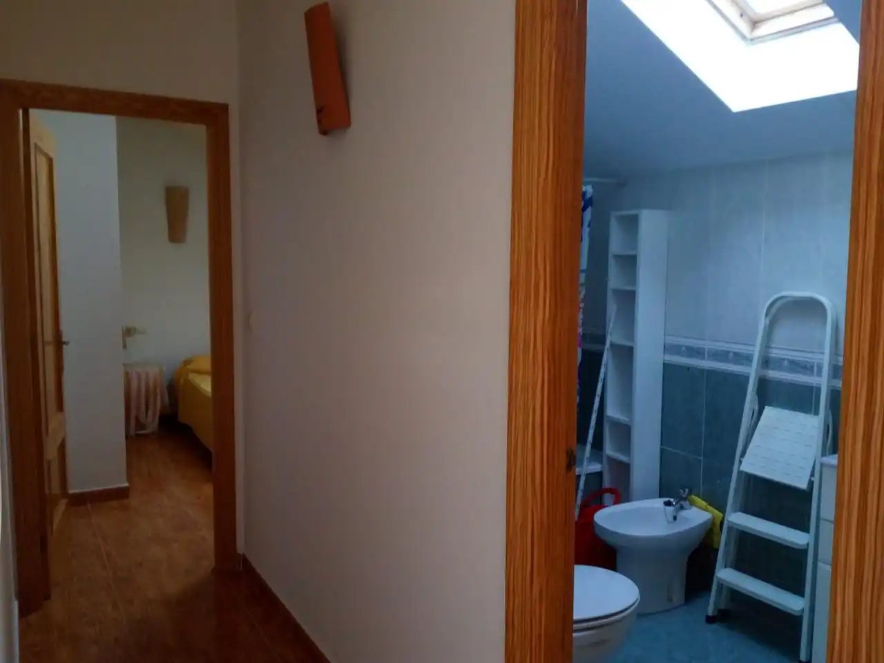 Badezimmer von Wohnung zur Miete in Jarandilla de la Vera mit Klimaanlage und Terrasse