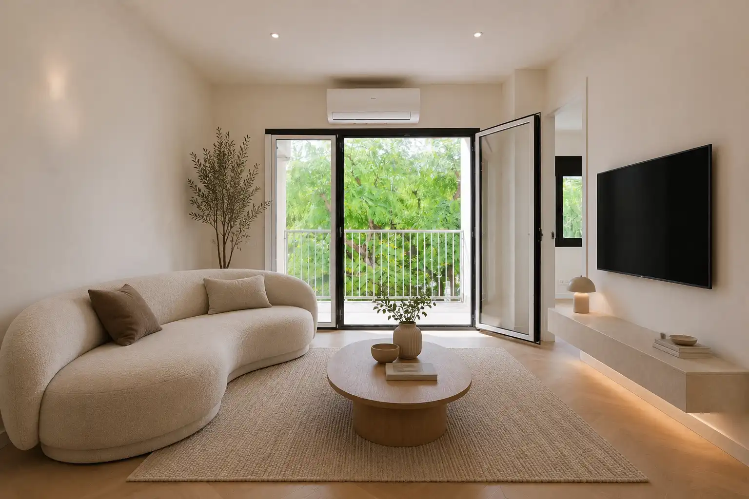 Living room of Flat for sale in L'Hospitalet de Llobregat  with Heating, Terrace and Balcony