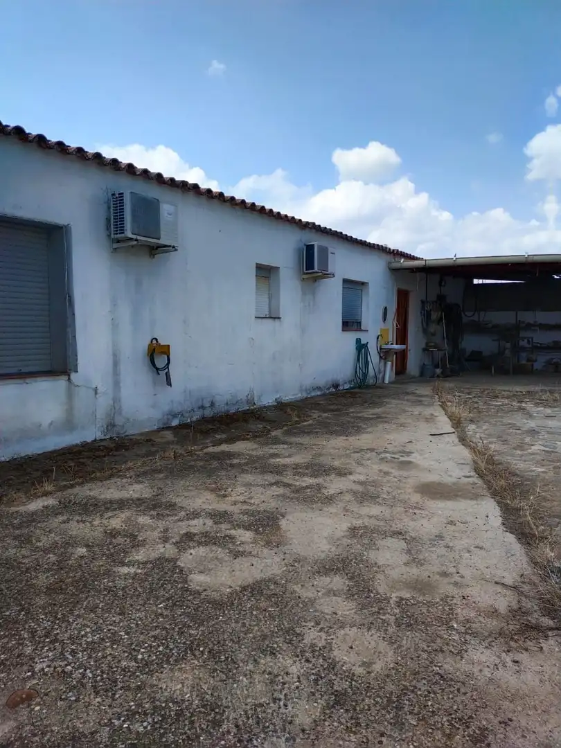 Vista exterior de Casa o chalet en venta en Navalvillar de Pela con Aire acondicionado y Amueblado