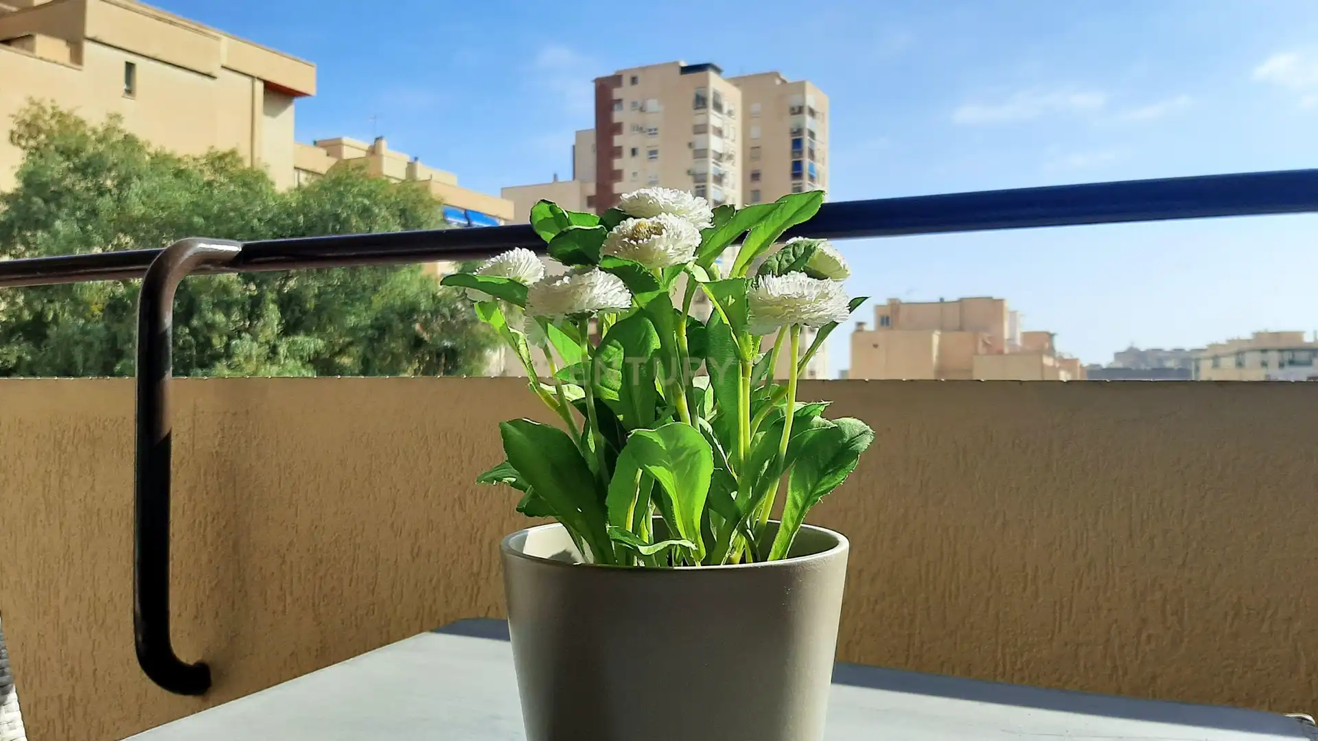 Balcony of Flat for rent in Málaga  with Air Conditioner, Oven and Washing machine