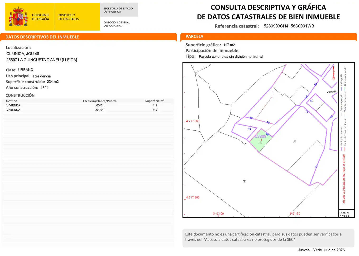 Casa rústica en venta en Carrer Unica 48, imagen 18