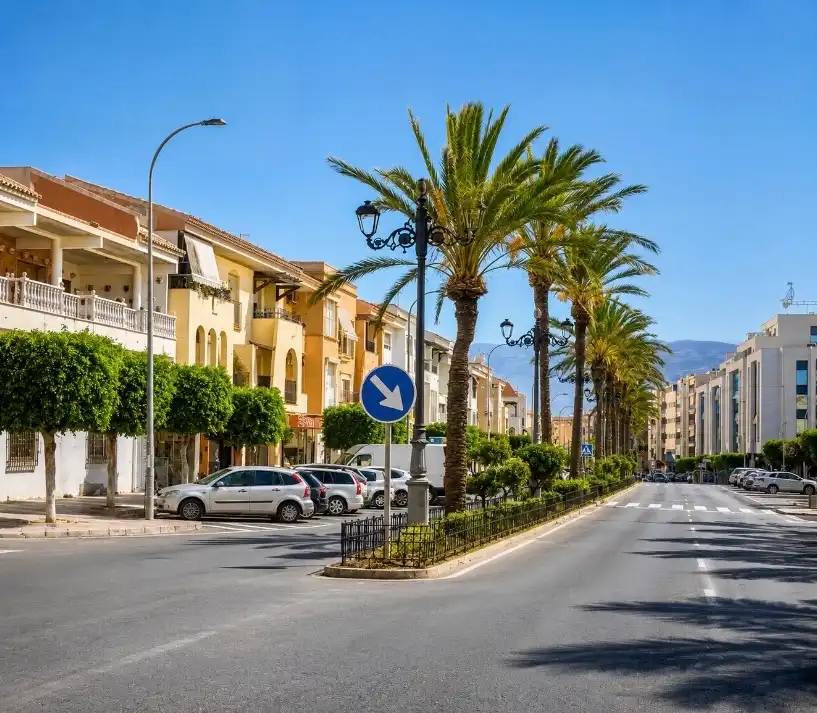 Vista exterior de Pis en venda en Roquetas de Mar amb Terrassa