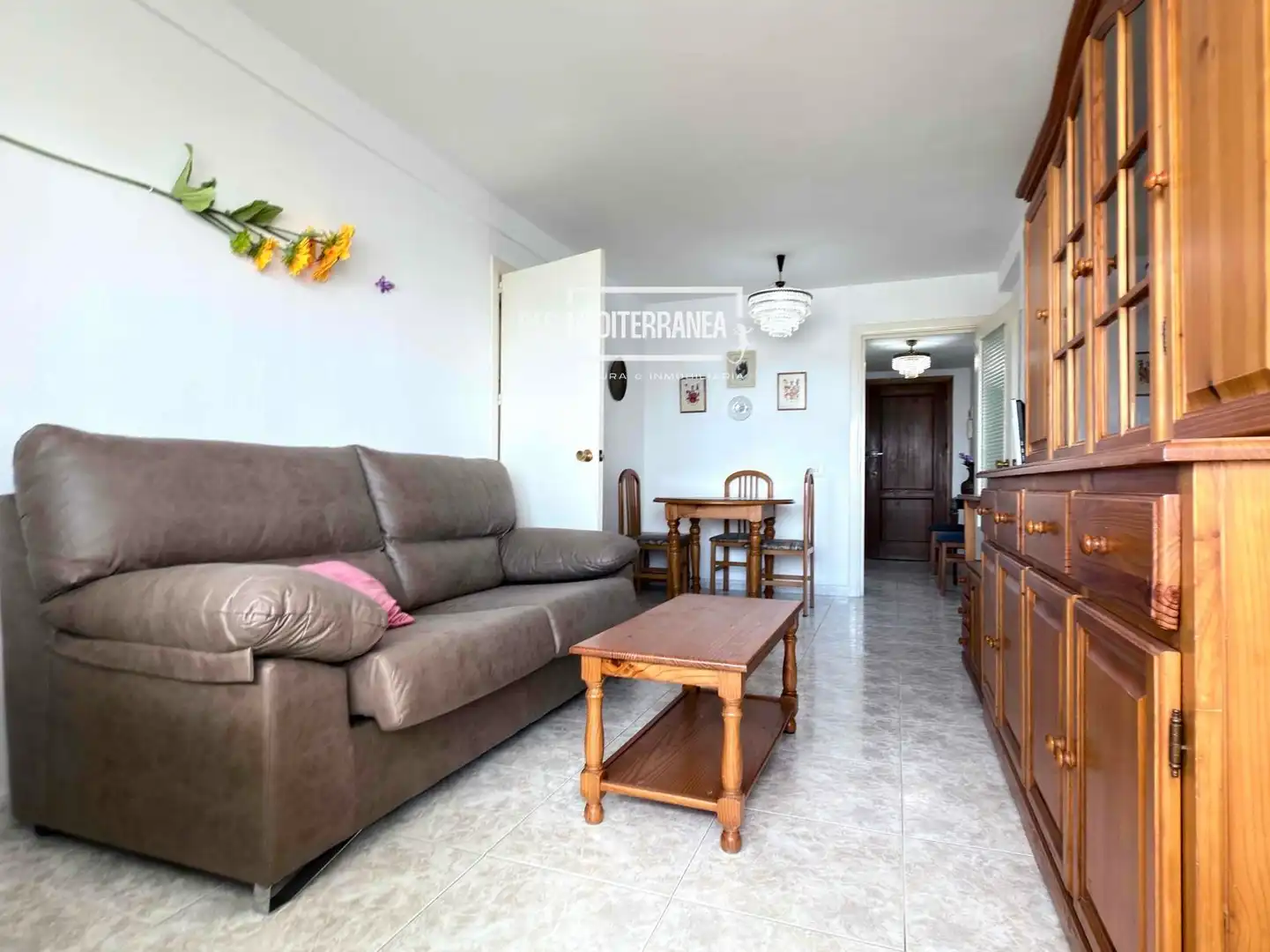 Wohnzimmer von Wohnung zum Verkauf in Gandia mit Klimaanlage, Heizung und Terrasse