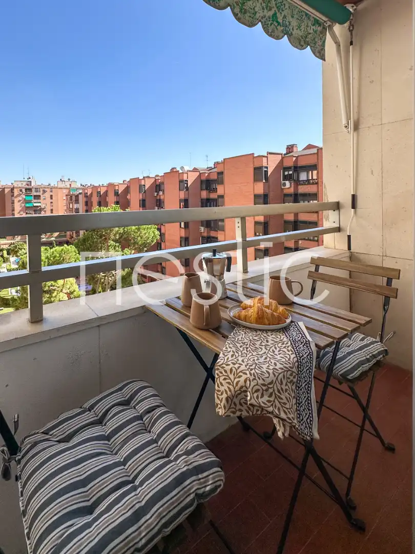 Terrassa de Apartament de lloguer en Madrid amb Aire condicionat, Calefacció i Moblat