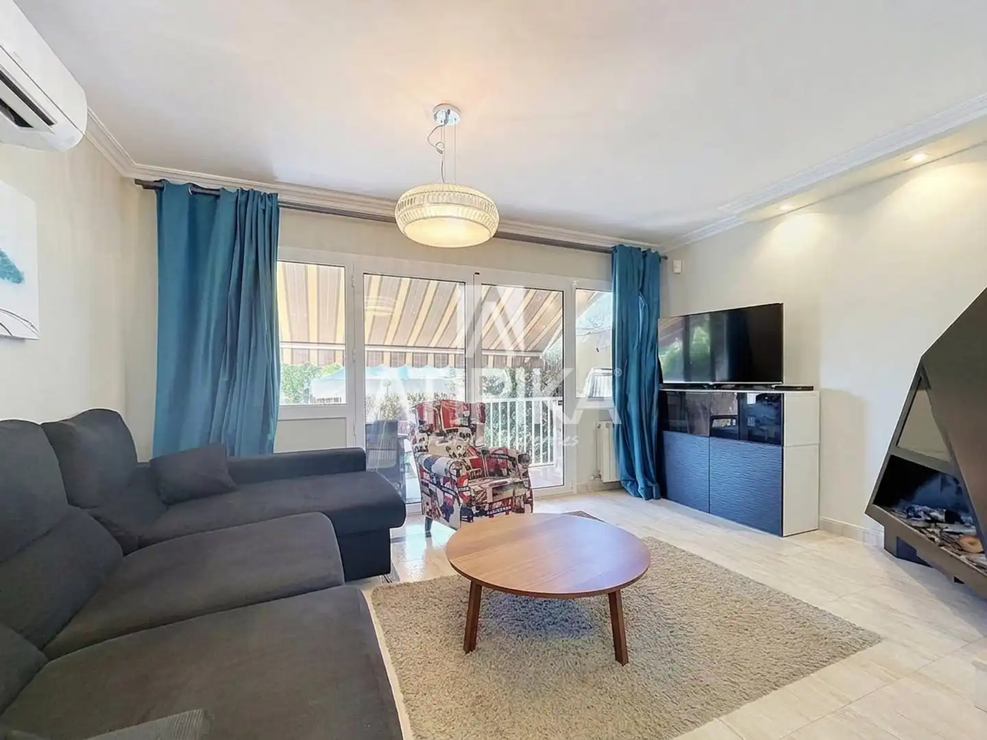 Wohnzimmer von Wohnung zur Miete in Castelldefels mit Klimaanlage, Heizung und Terrasse