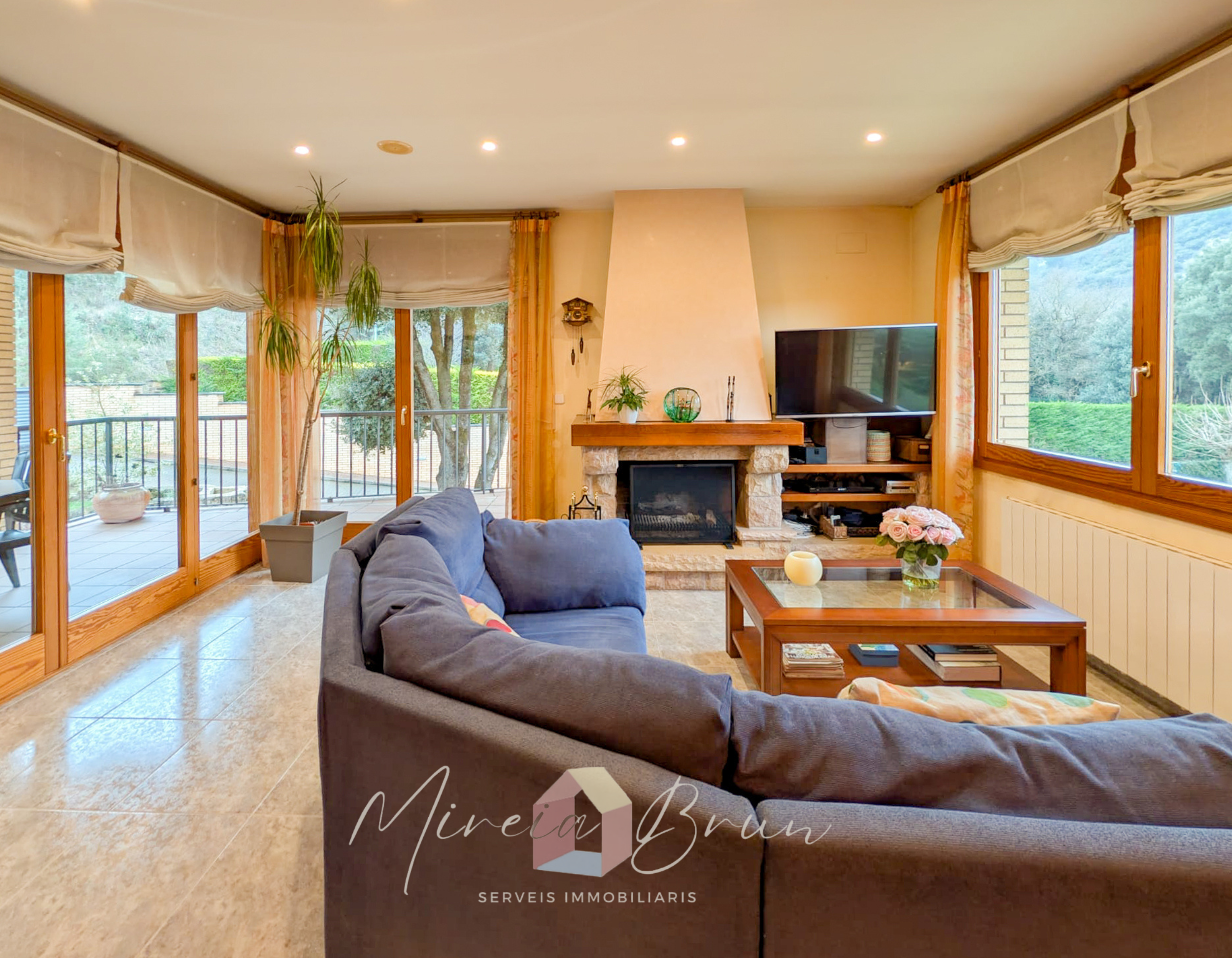 Sala d'estar de Casa o xalet en venda en Tona amb Calefacció