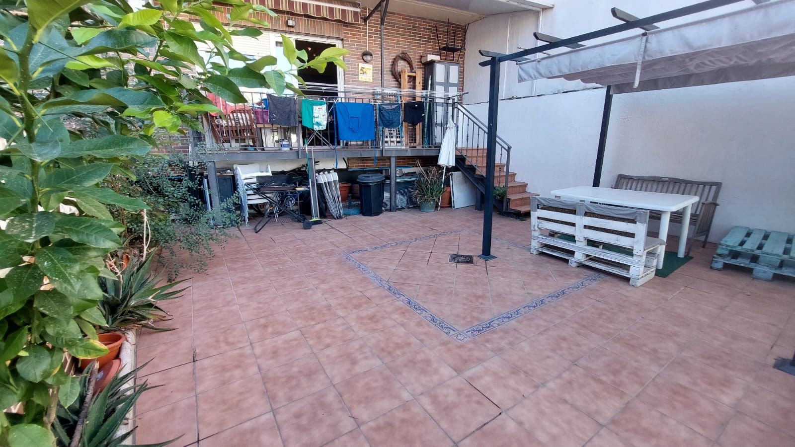 Terrassa de Casa adosada en venda en San Martín de la Vega amb Aire condicionat, Calefacció i Jardí privat