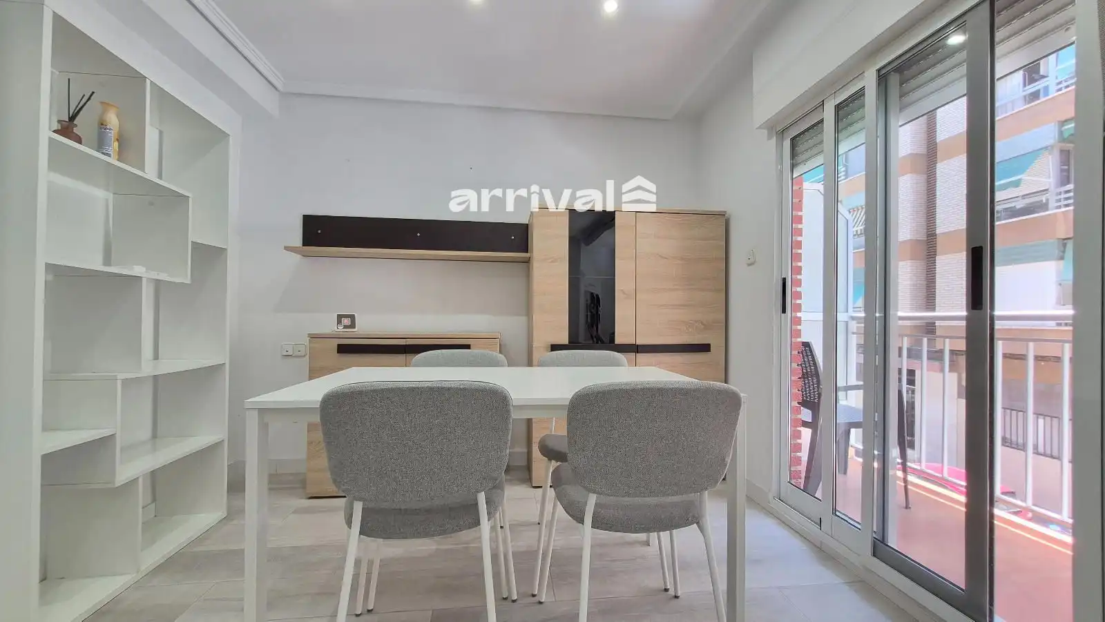 Esszimmer von Wohnung zur Miete in Valencia mit Klimaanlage, Heizung und Terrasse