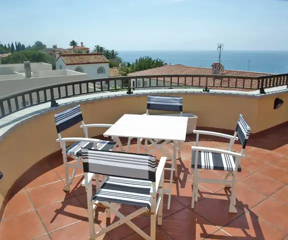 Terraza de Casa o chalet de alquiler en Peñíscola / Peníscola con Aire acondicionado, Calefacción y Jardín privado