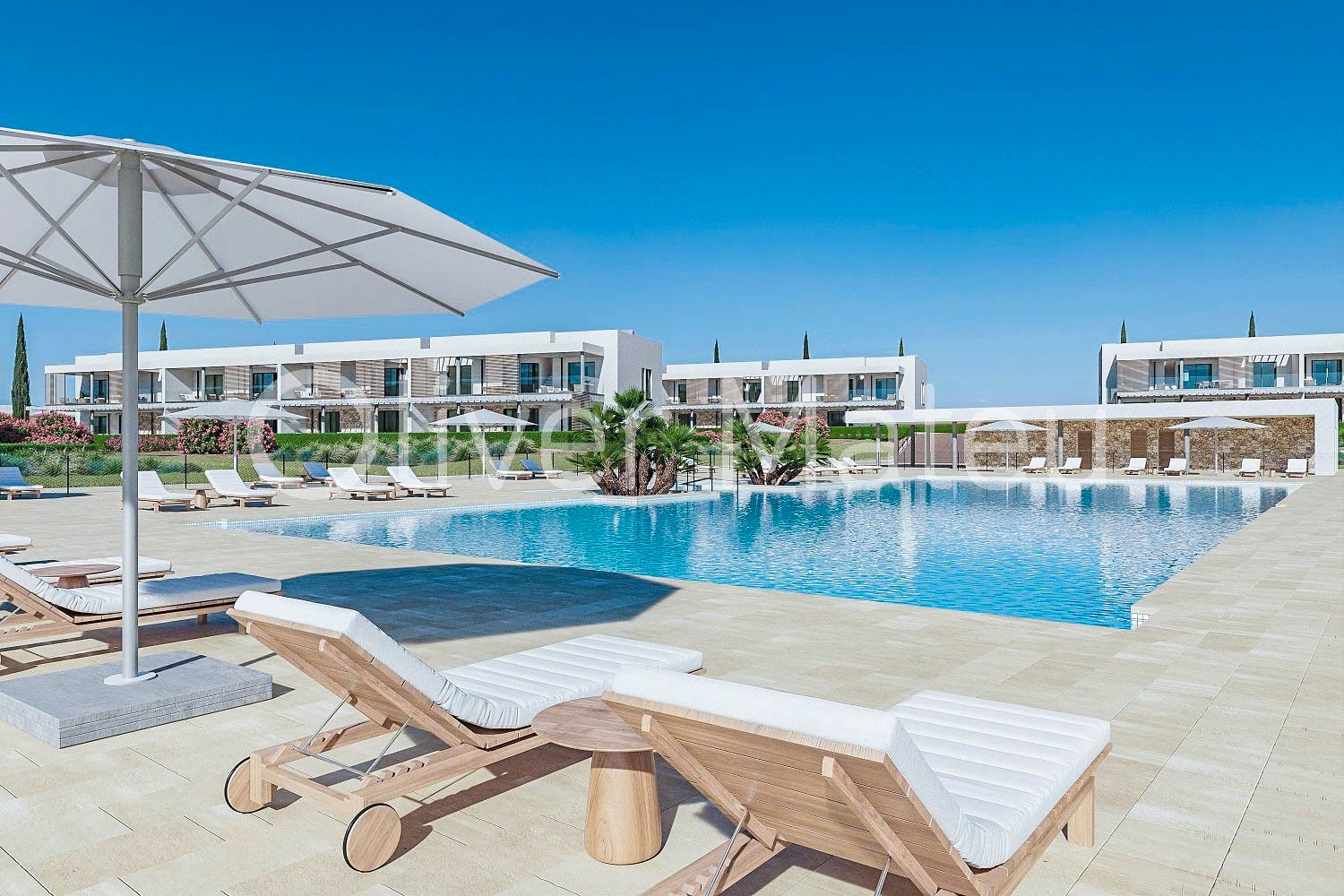 Swimming pool of Planta baja for sale in Campos  with Air Conditioner, Heating and Private garden