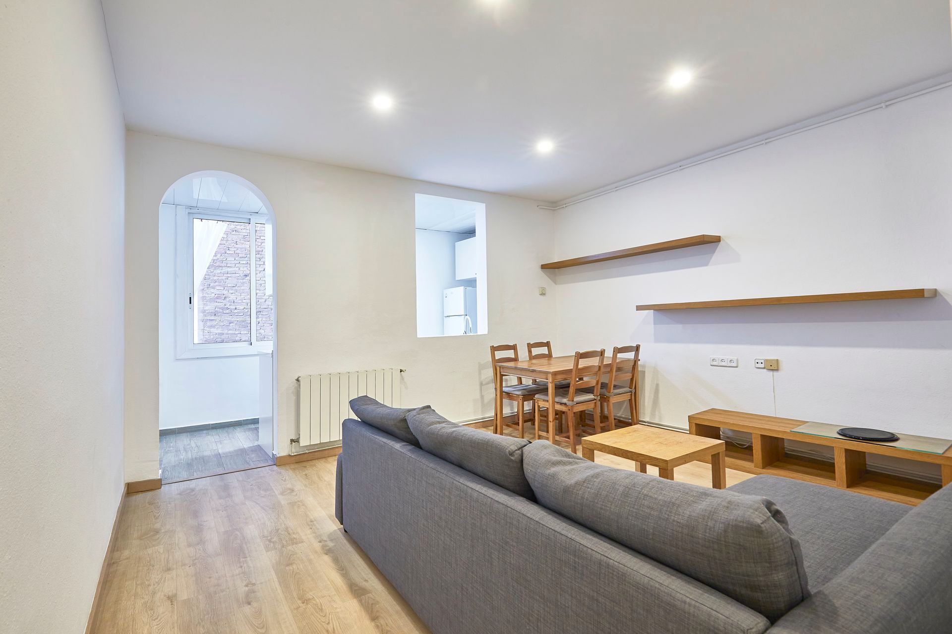 Sala d'estar de Pis en venda en  Barcelona Capital amb Aire condicionat i Calefacció