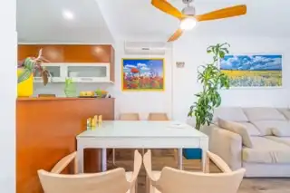 Dining room of Flat for sale in Palau-saverdera  with Air Conditioner, Private garden and Terrace