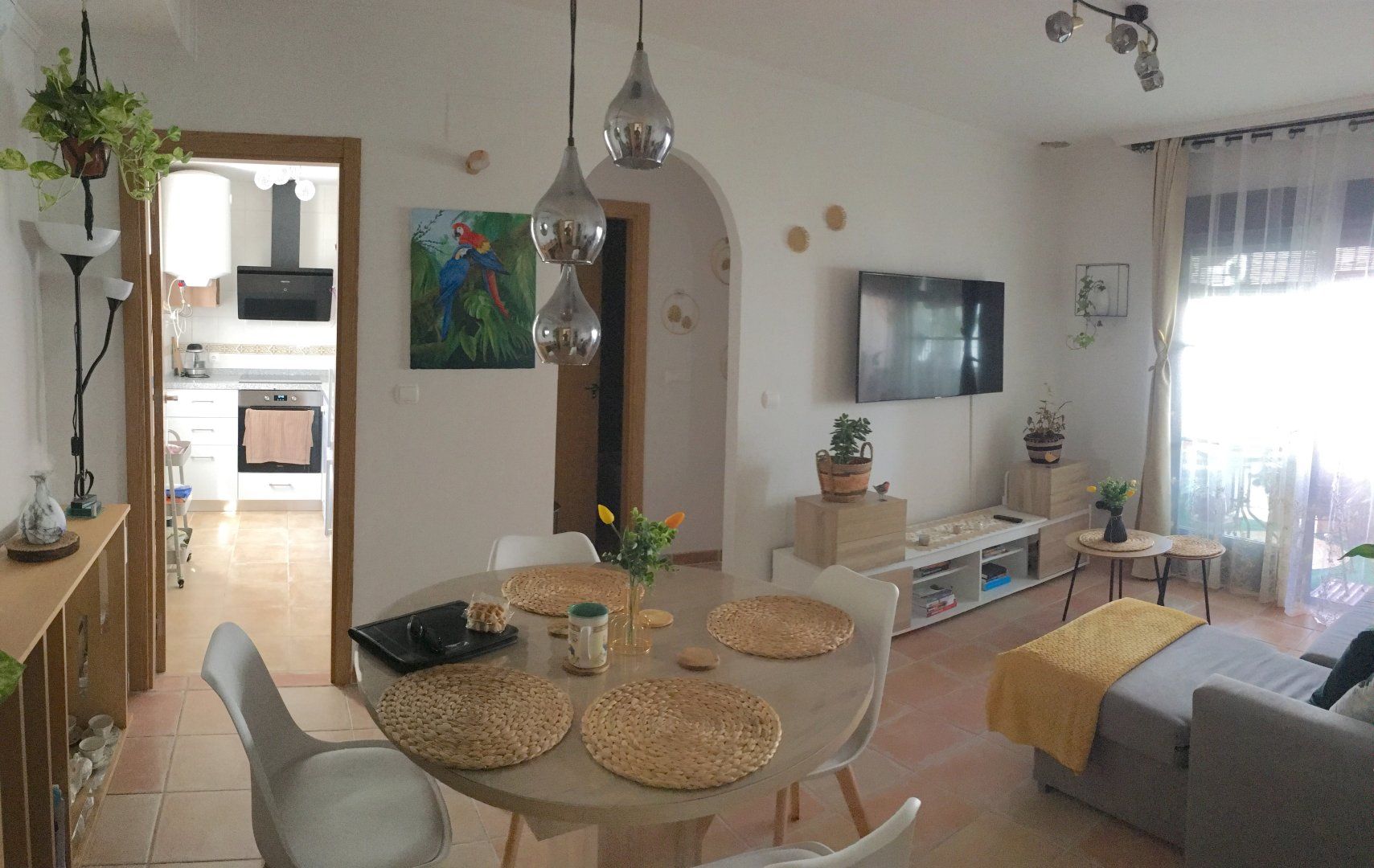 Living room of Flat to rent in  Granada Capital  with Air Conditioner and Swimming Pool