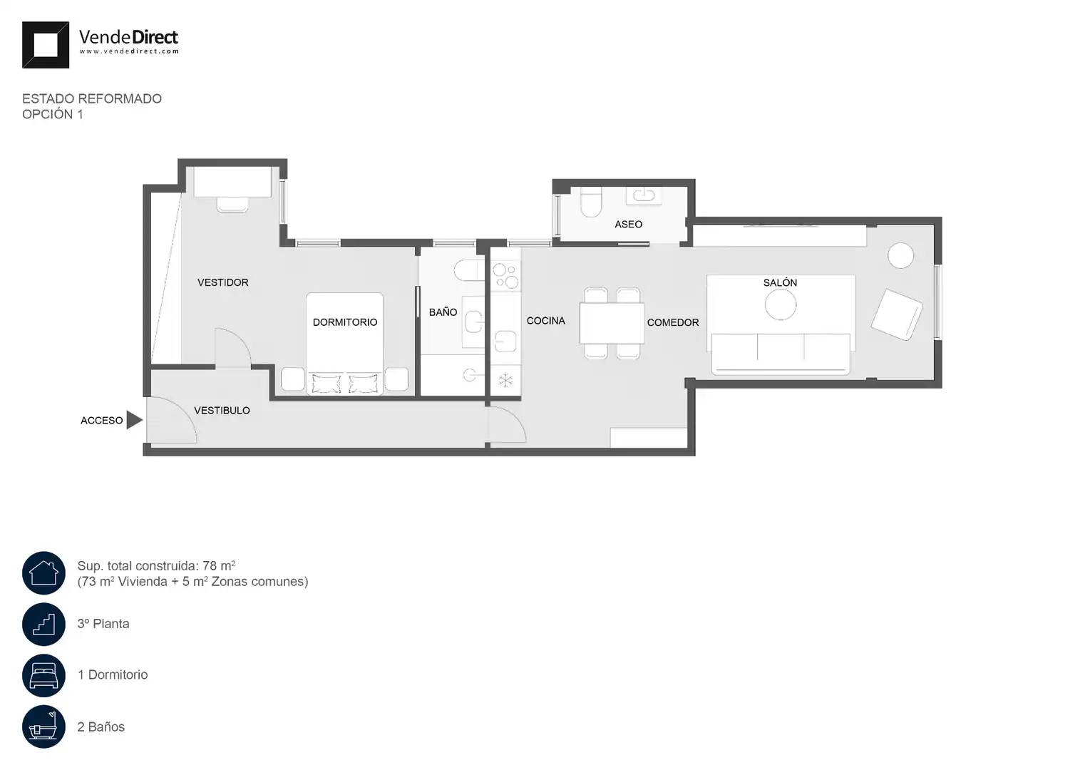 Appartamento con terrazza in vendita a Calle de Fernando el Católico, imagen 32