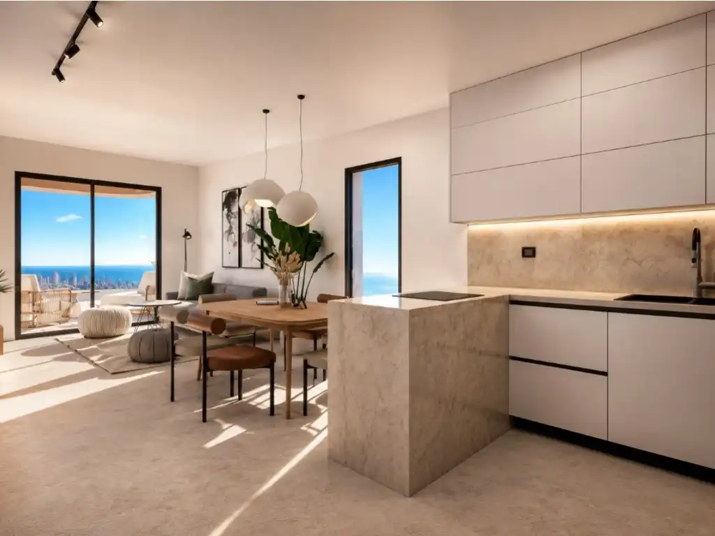 Cuina de Apartament en venda en Finestrat amb Piscina