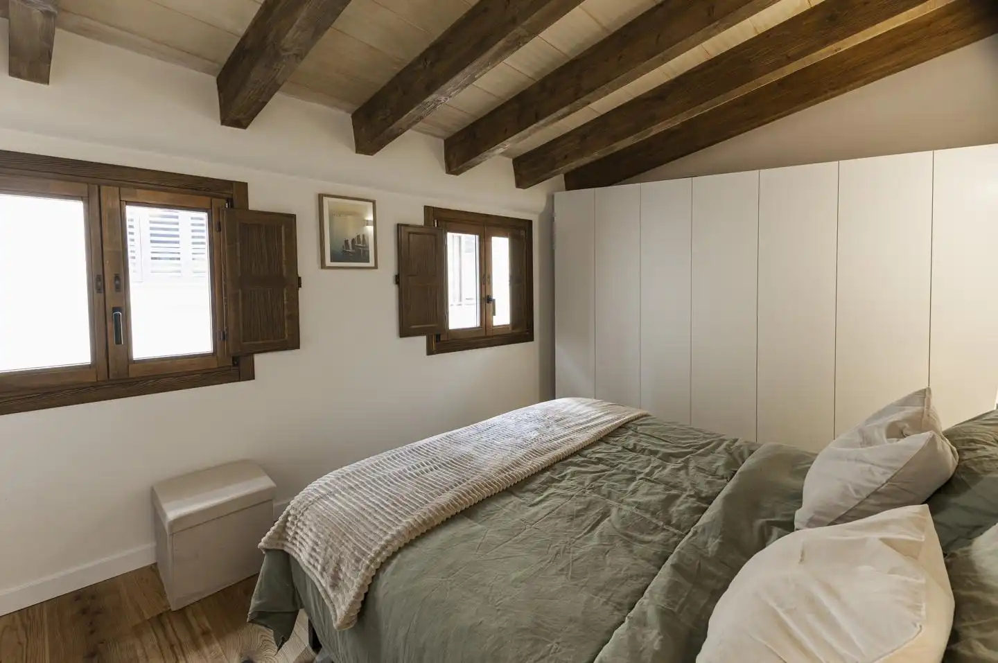 Schlafzimmer von Maisonette zum Verkauf in  Palma de Mallorca mit Klimaanlage, Terrasse und Möbliert