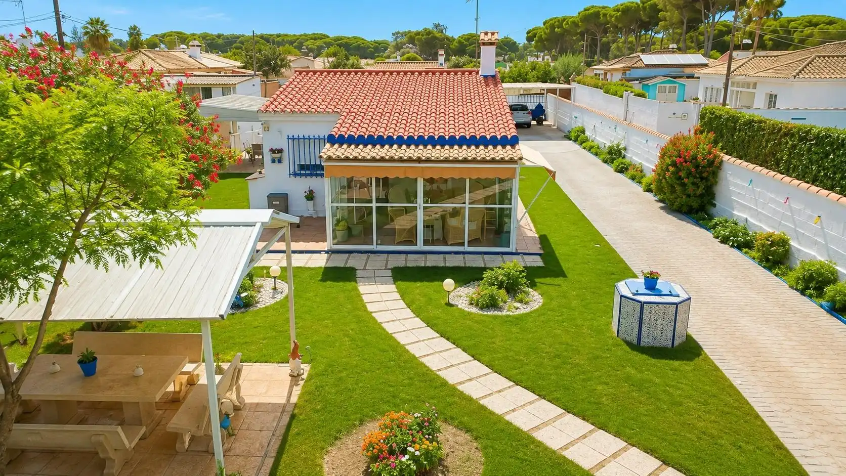 Jardín de Casa o chalet en venta en Chiclana de la Frontera con Jardín privado, Trastero y Piscina