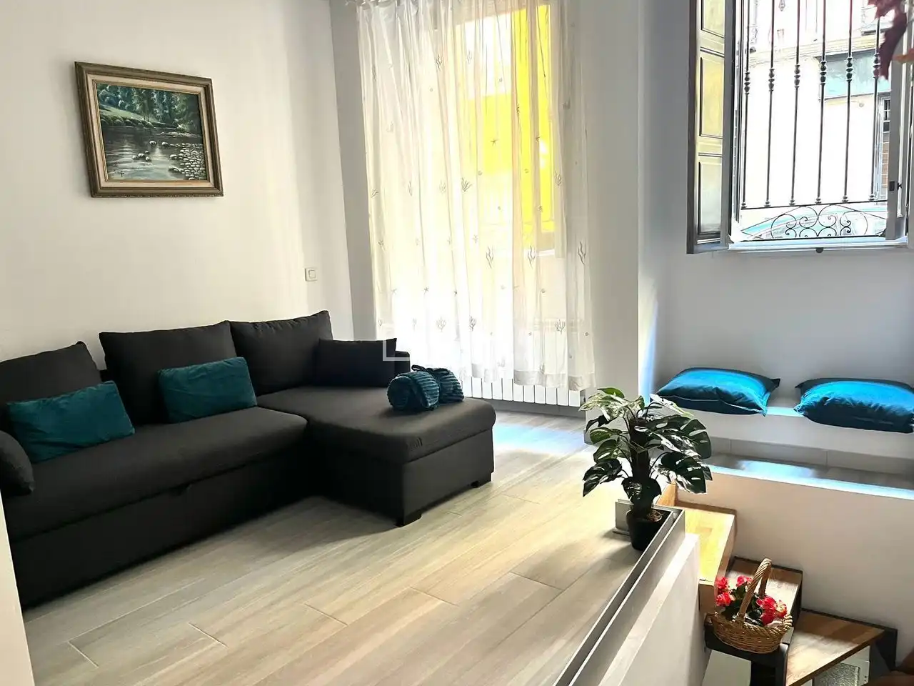 Sala de estar de Piso en venta en Madrid con Calefacción y Amueblado