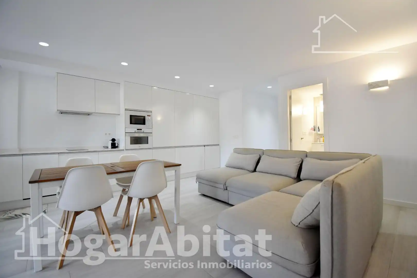Sala d'estar de Pis en venda en Cullera amb Jardí privat, Terrassa i Moblat
