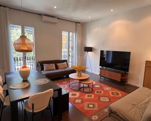 Living room of Flat to rent in  Barcelona Capital  with Air Conditioner and Heating
