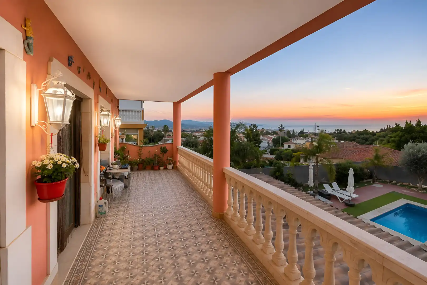 Terraza de Casa o chalet en venta en Málaga con Aire acondicionado, Calefacción y Jardín privado