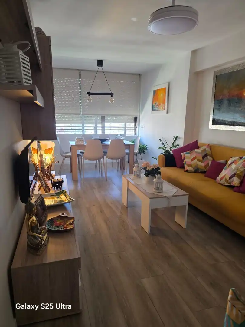 Living room of Flat for sale in Benidorm  with Private garden, Furnished and Balcony