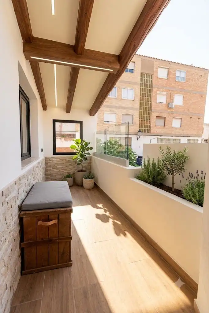 Balcony of Houses for sale in Illueca  with Private garden, Terrace and Balcony
