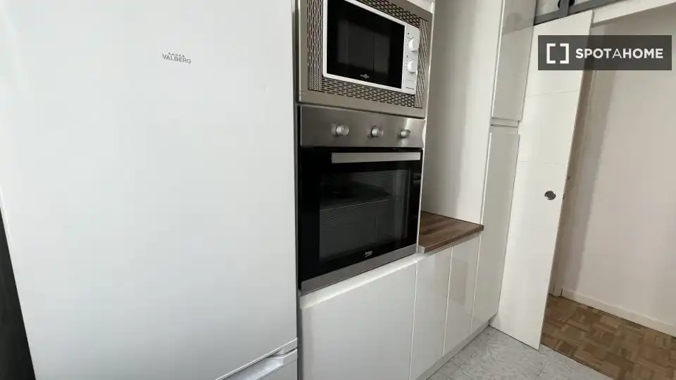 Kitchen of Flat for rent in Madrid  with Air Conditioner, Heating and Furnished