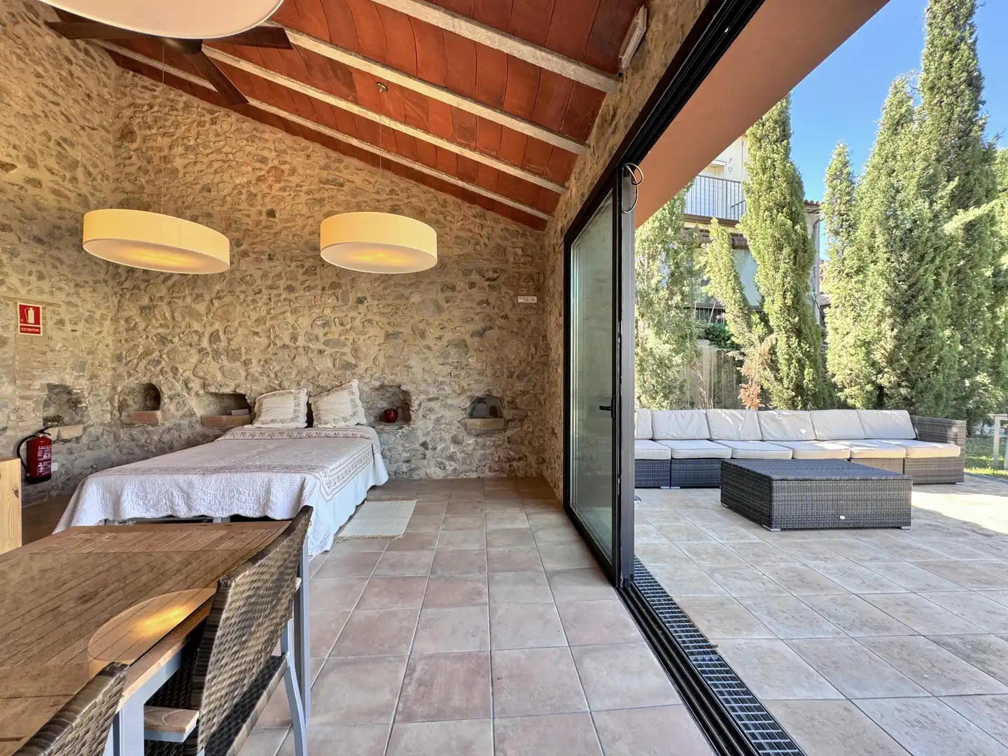 Terrassa de Casa adosada en venda en Terrades amb Calefacció, Jardí privat i Terrassa