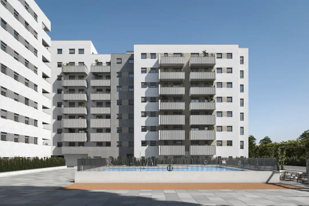 Exterior view of Flat for sale in Dos Hermanas  with Air Conditioner, Heating and Terrace