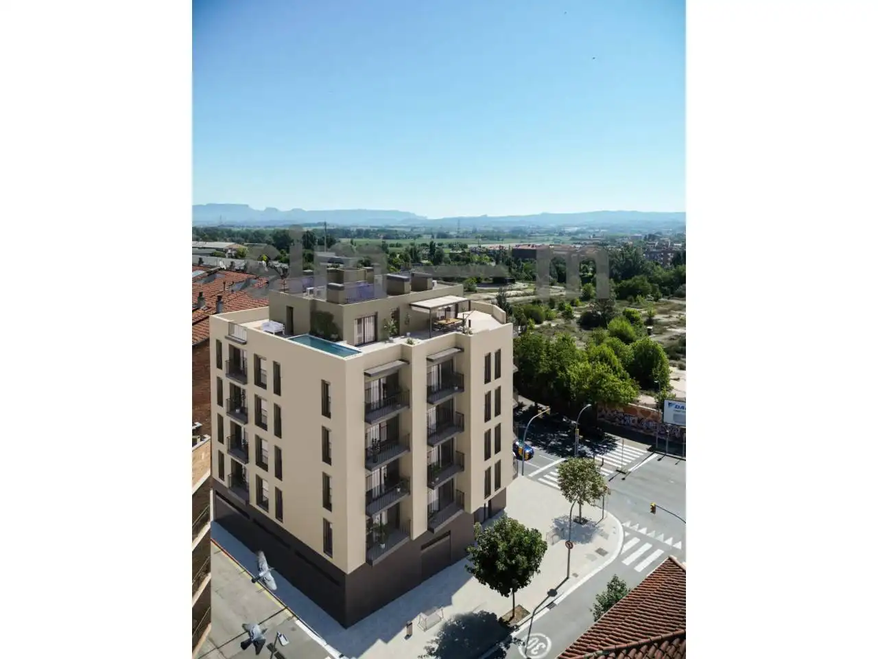 Exterior view of Flat for sale in Vic  with Air Conditioner, Heating and Terrace