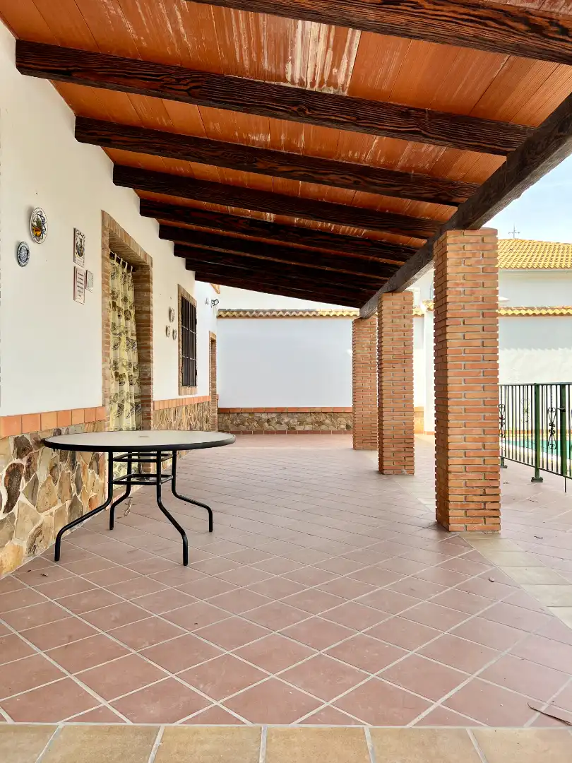 Terraza de Casa o chalet en venta en Lora de Estepa con Jardín privado, Terraza y Piscina