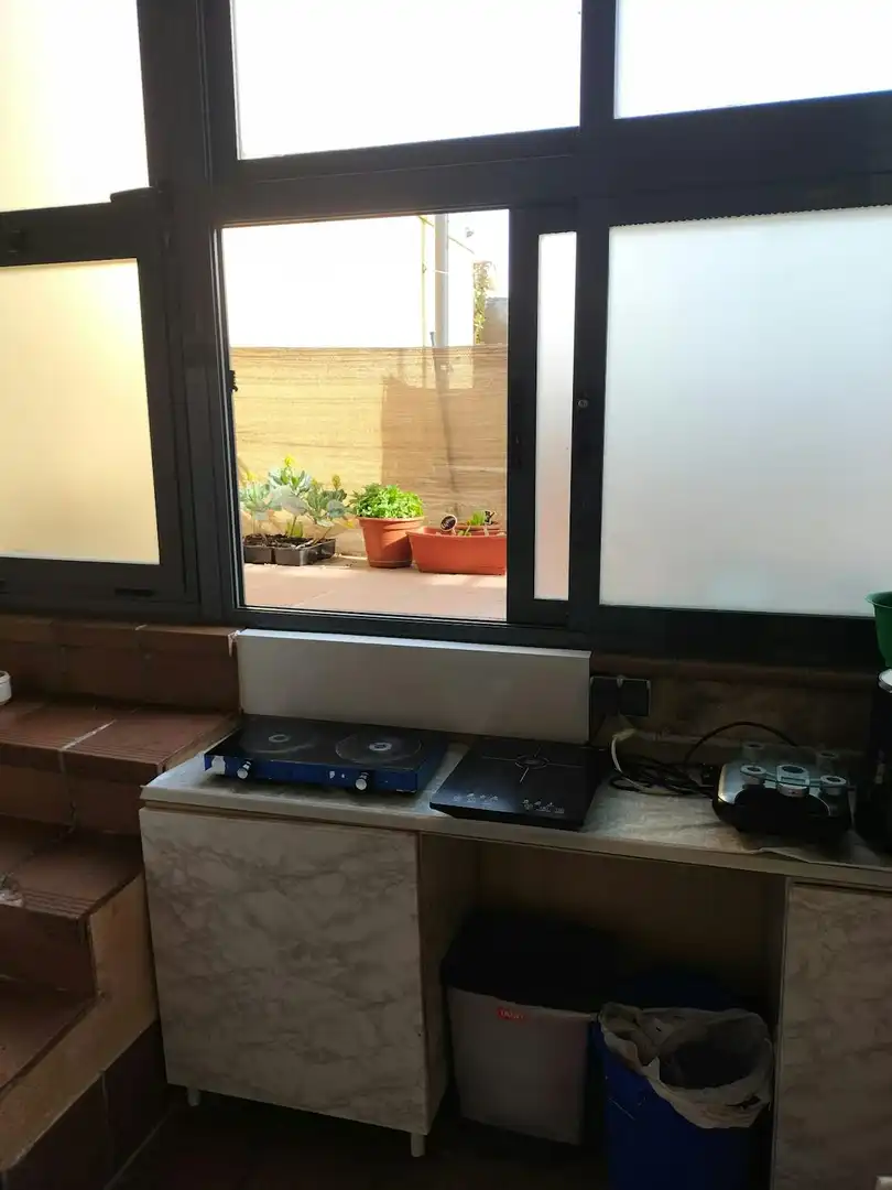 Cocina de Piso para compartir en Leganés con Calefacción, Jardín privado y Amueblado