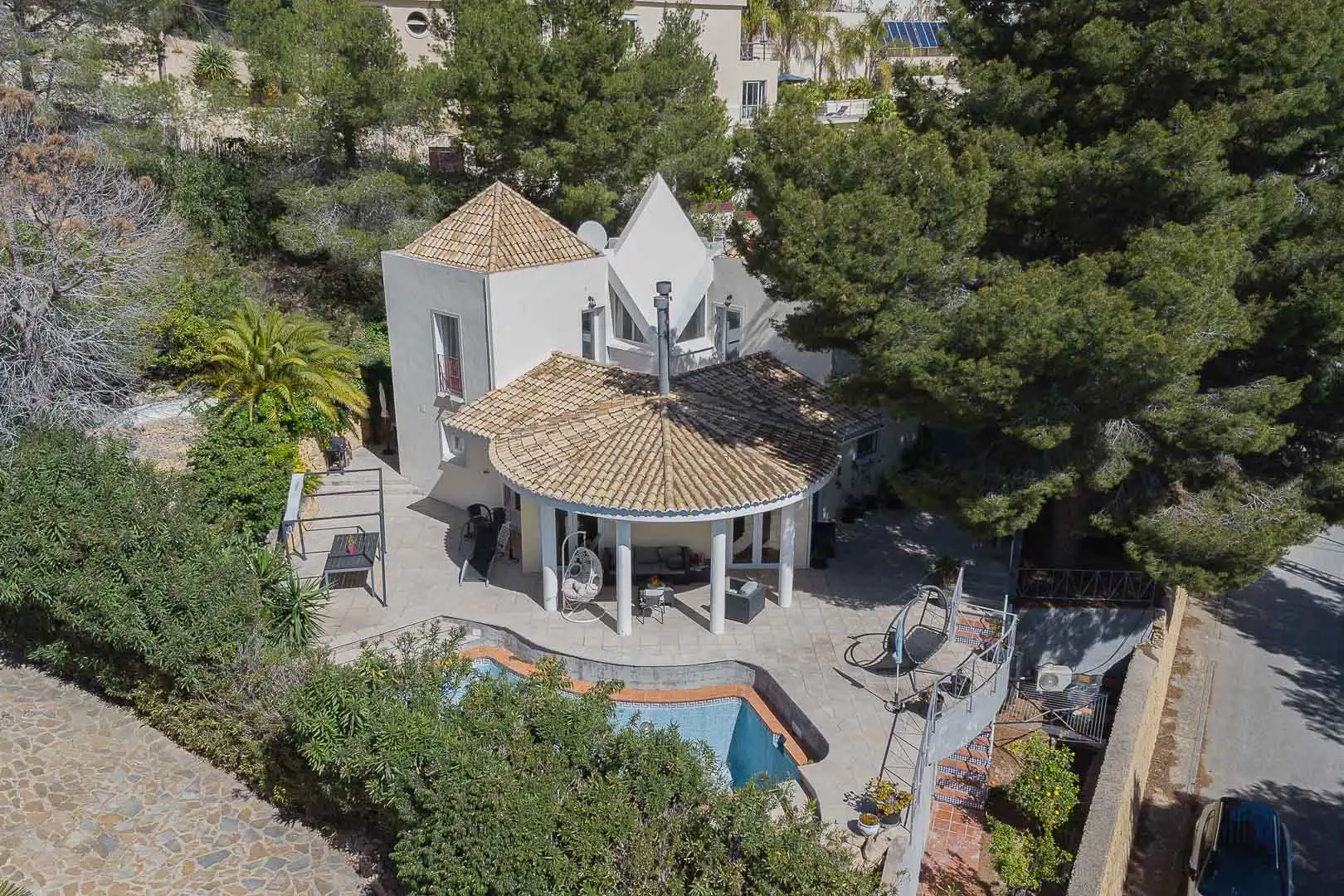 Exterior view of Houses for sale in Altea  with Private garden, Terrace and Balcony