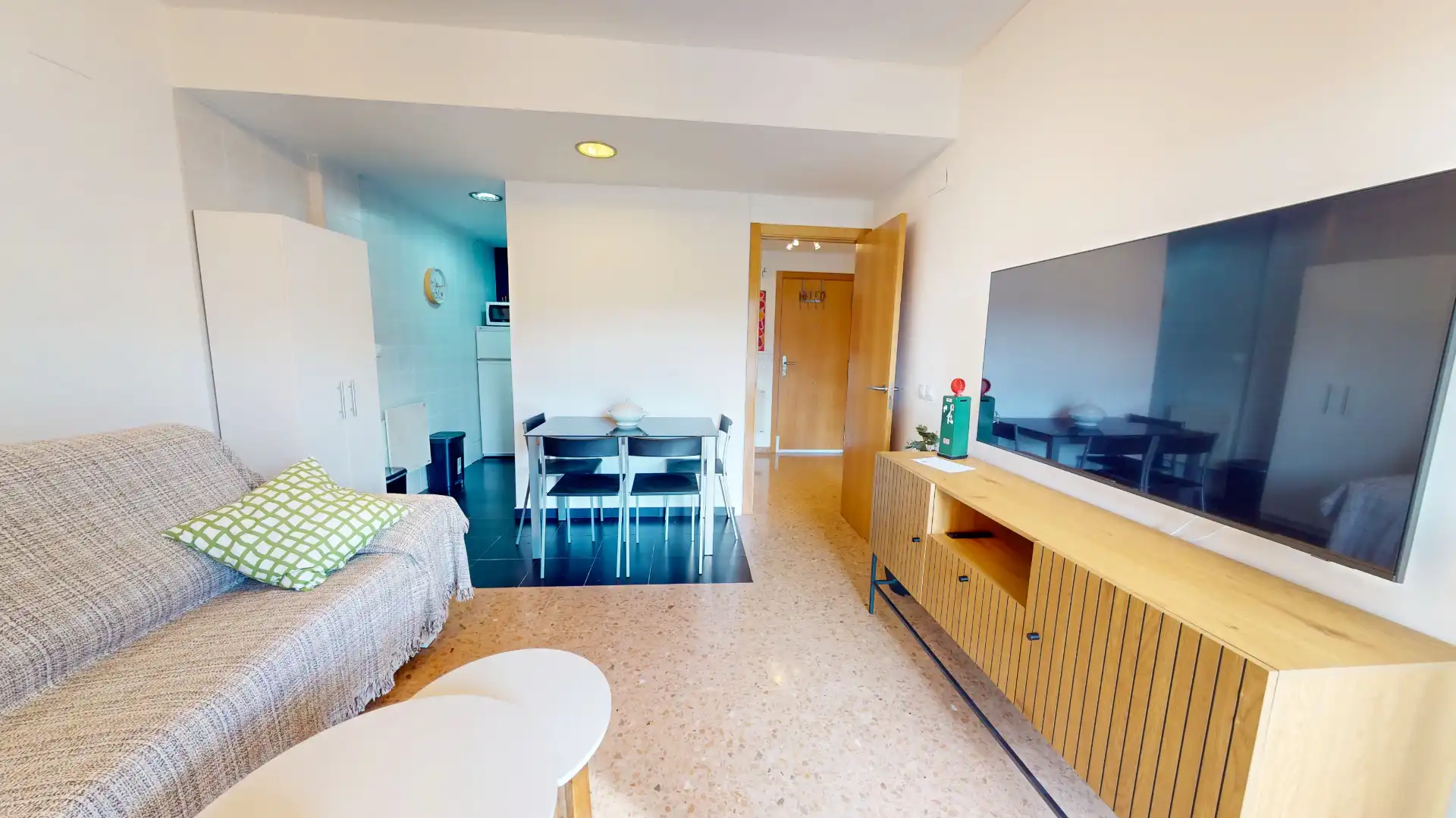 Habitación de Apartamento de alquiler en Alcalá de la Selva con Calefacción, Terraza y Amueblado