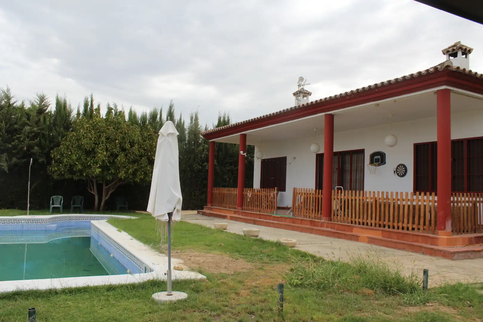 Jardín de Casa o chalet en venta en Villaverde del Río con Aire acondicionado, Jardín privado y Trastero