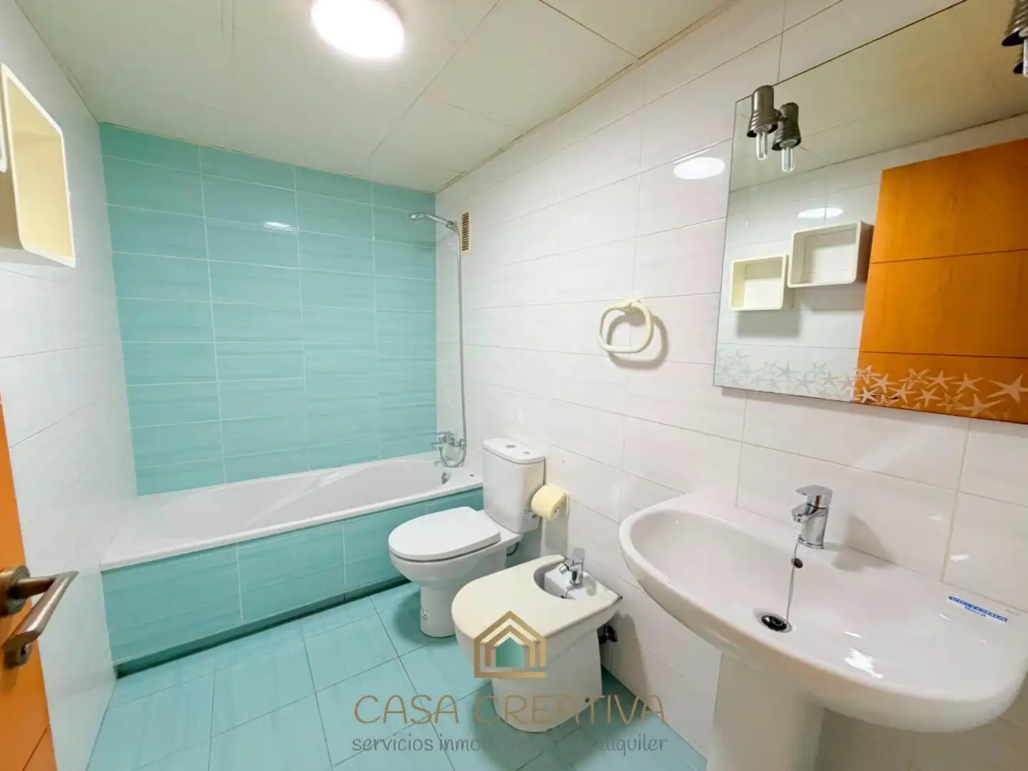 Bathroom of Apartments for rent in Puçol  with Air Conditioner, Private garden and Furnished