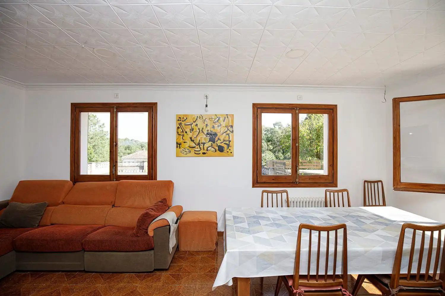 Sala de estar de Casa o chalet en venta en Llambilles con Calefacción, Jardín privado y Terraza