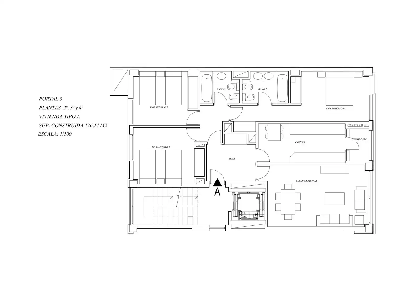 Flat for sale in Córdoba  with Air Conditioner, Heating and Parquet flooring