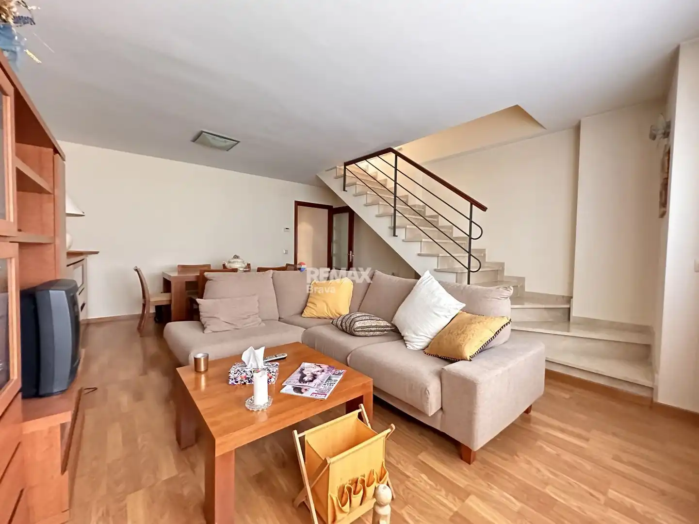 Wohnzimmer von Maisonette zum Verkauf in Figueres mit Klimaanlage, Heizung und Terrasse