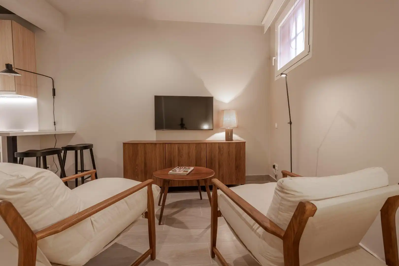 Living room of Office for rent in Madrid  with Heating and Furnished