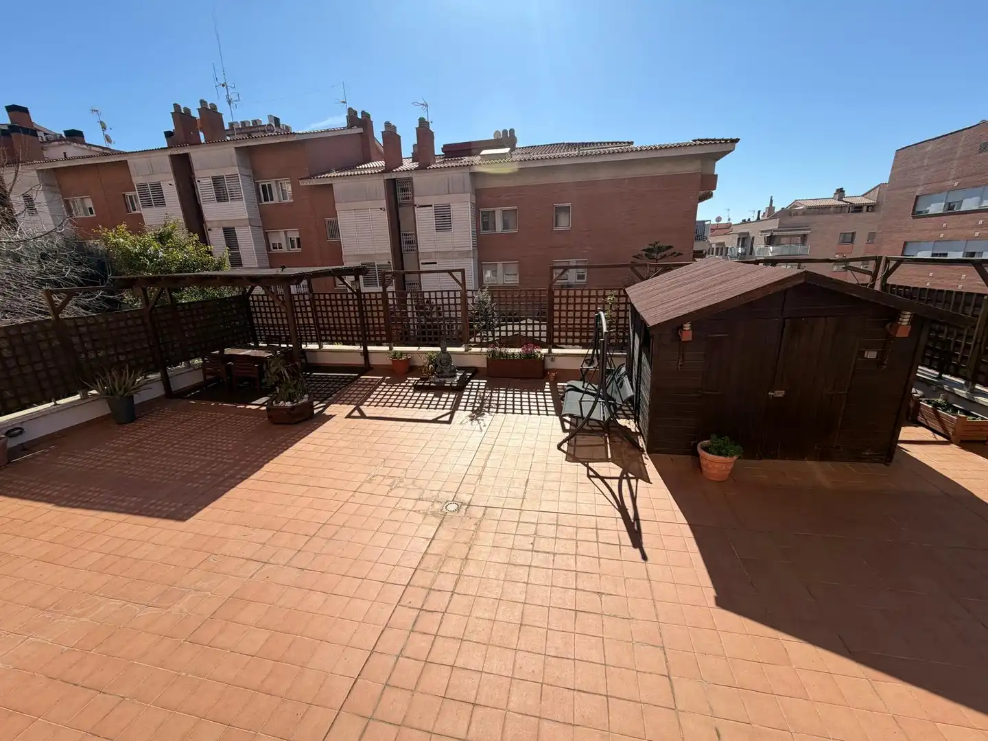 Terrasse von Wohnung zum Verkauf in Sant Feliu de Llobregat mit Klimaanlage, Heizung und Parkett