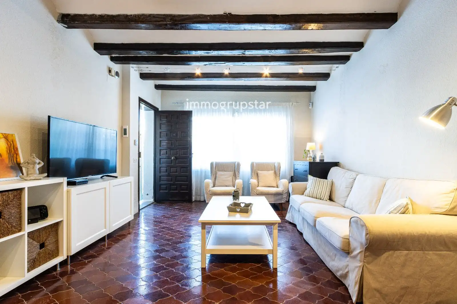 Sala d'estar de Casa adosada en venda en Castell d'Aro, Platja d'Aro i s'Agaró amb Moblat, Forn i Rentadora